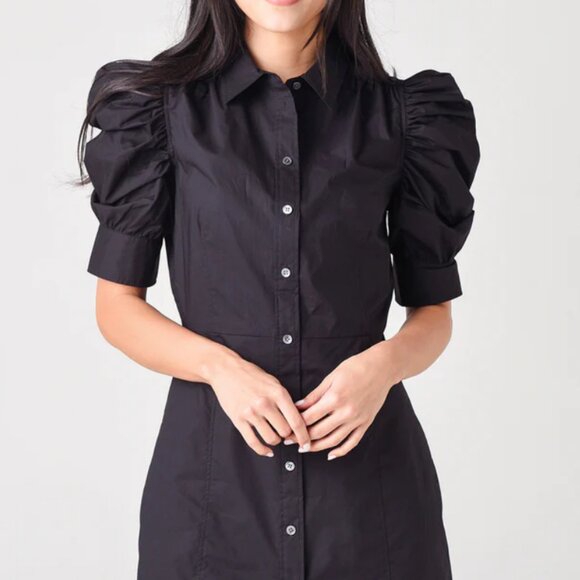 FRAME Gillian Dress in Black Size Medium - Picture 13 of 15